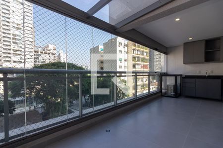 Varanda de apartamento à venda com 1 quarto, 56m² em Pinheiros, São Paulo