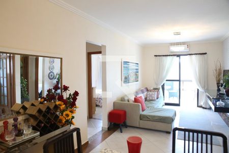Sala de apartamento para alugar com 3 quartos, 131m² em Canto do Forte, Praia Grande