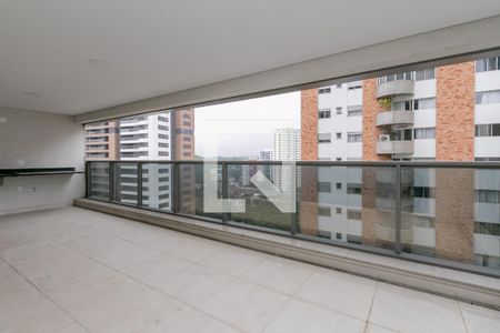 Varanda da Sala de apartamento para alugar com 3 quartos, 192m² em Campo Belo, São Paulo