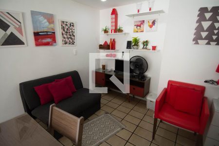 Sala de apartamento para alugar com 1 quarto, 55m² em Armação, Salvador