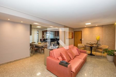 Sala 1 de apartamento à venda com 3 quartos, 250m² em Buritis, Belo Horizonte