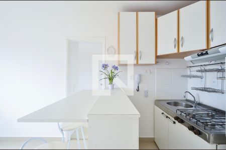 Sala/Cozinha de apartamento para alugar com 1 quarto, 38m² em Mirandópolis, São Paulo