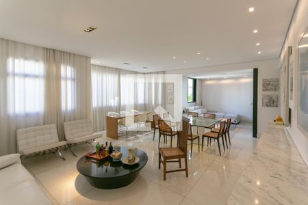 Sala de apartamento à venda com 4 quartos, 150m² em Sion, Belo Horizonte