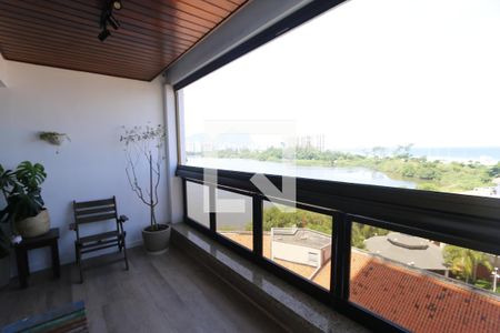 Varanda da Sala de apartamento para alugar com 1 quarto, 70m² em Barra da Tijuca, Rio de Janeiro