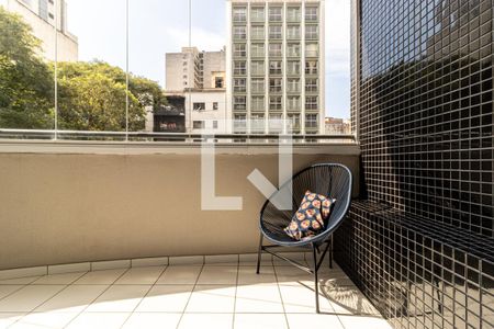 Varanda de kitnet/studio para alugar com 1 quarto, 33m² em República, São Paulo