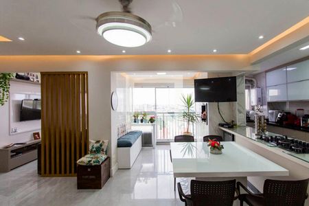 Sala e Cozinha Integrada  de apartamento à venda com 3 quartos, 73m² em Vila Penteado, São Paulo