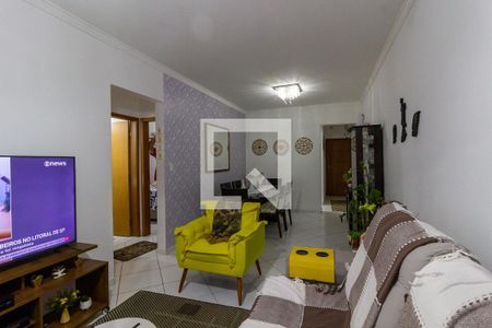 Sala de apartamento para alugar com 2 quartos, 75m² em Guilhermina, Praia Grande