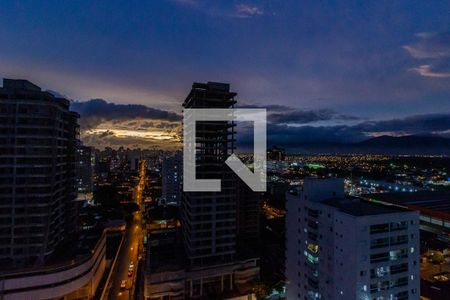 Vista da varanda de apartamento para alugar com 2 quartos, 75m² em Guilhermina, Praia Grande