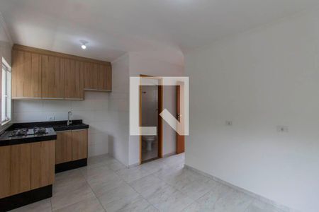  Sala e Cozinha Integrada  de kitnet/studio para alugar com 1 quarto, 34m² em Vila Ré, São Paulo