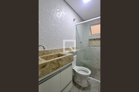Banheiro do Quarto 1 - Suíte de apartamento à venda com 2 quartos, 70m² em Santa Maria, Santo André