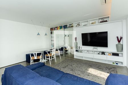 Sala/Cozinha de apartamento para alugar com 2 quartos, 64m² em Indianópolis, São Paulo