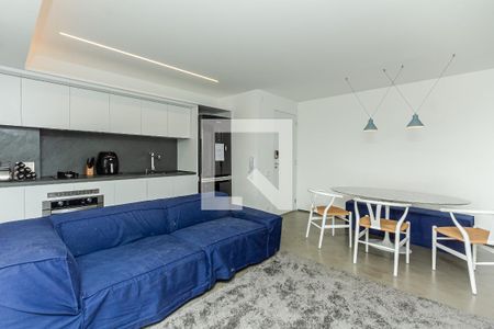 Sala/Cozinha de apartamento para alugar com 2 quartos, 64m² em Indianópolis, São Paulo