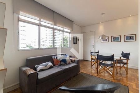 Sala de apartamento para alugar com 1 quarto, 75m² em Aclimação, São Paulo