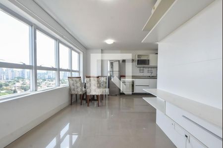 Sala de Jantar  de apartamento para alugar com 1 quarto, 56m² em Brooklin Paulista, São Paulo