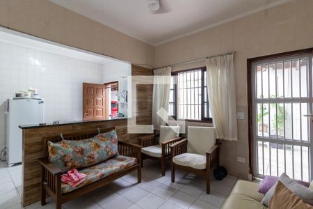 Sala de casa para alugar com 2 quartos, 110m² em Jardim Imperador, Praia Grande