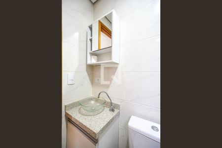 Banheiro social de apartamento à venda com 1 quarto, 37m² em Maranhão, São Paulo