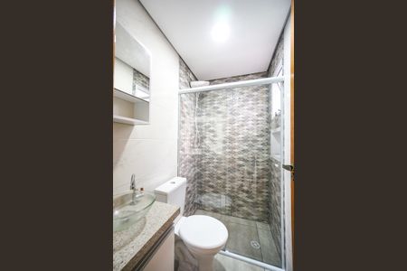 Banheiro social de apartamento à venda com 1 quarto, 37m² em Maranhão, São Paulo