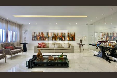 Sala de apartamento à venda com 3 quartos, 271m² em Belvedere, Belo Horizonte