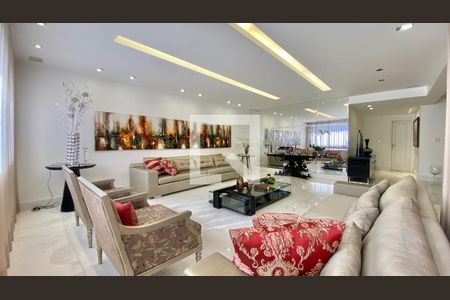 Sala de apartamento à venda com 3 quartos, 271m² em Belvedere, Belo Horizonte