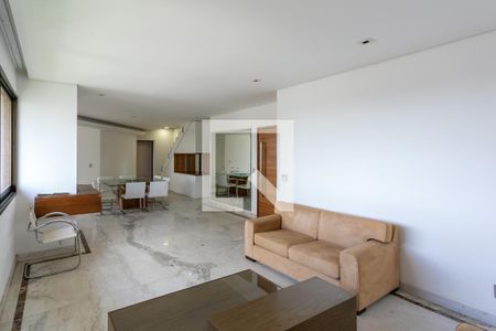 Sala de apartamento para alugar com 5 quartos, 360m² em Sion, Belo Horizonte