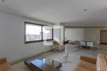 Sala de apartamento para alugar com 5 quartos, 360m² em Sion, Belo Horizonte