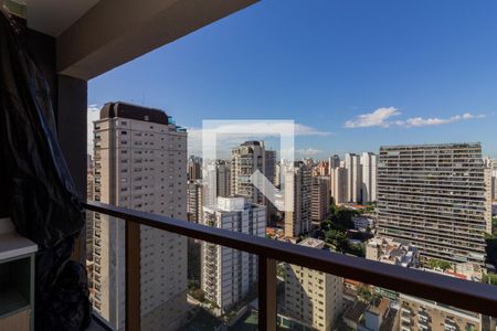 Varanda de kitnet/studio para alugar com 1 quarto, 27m² em Vila Nova Conceição, São Paulo