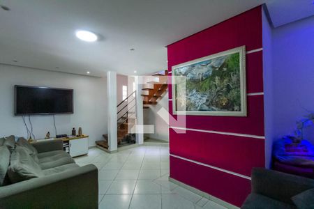 Sala de casa de condomínio para alugar com 3 quartos, 140m² em Demarchi, São Bernardo do Campo
