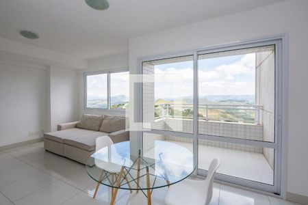 Sala  de apartamento à venda com 2 quartos, 78m² em Vila da Serra, Belo Horizonte