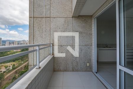 Varanda de apartamento à venda com 2 quartos, 78m² em Vila da Serra, Belo Horizonte