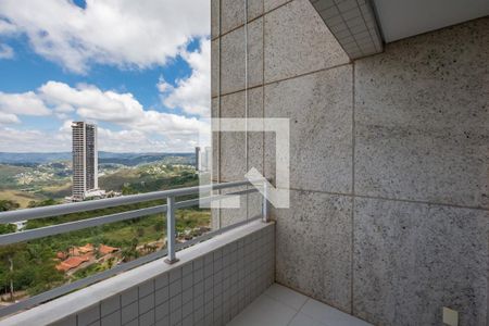 Varanda de apartamento à venda com 2 quartos, 78m² em Vila da Serra, Belo Horizonte