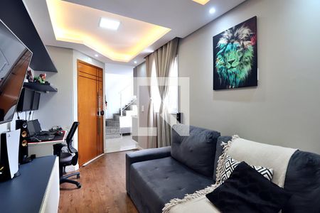 Sala de apartamento à venda com 2 quartos, 103m² em Parque das Nações, Santo André