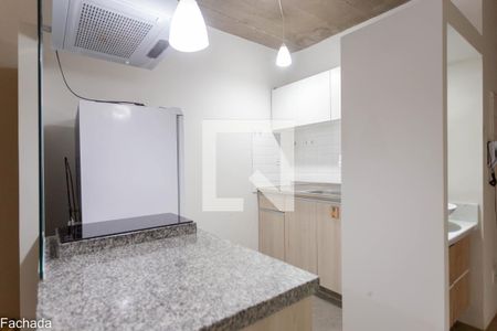 Cozinha studio de kitnet/studio à venda com 1 quarto, 26m² em Vila Indiana, São Paulo