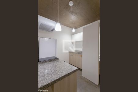 Cozinha studio de kitnet/studio à venda com 1 quarto, 26m² em Vila Indiana, São Paulo