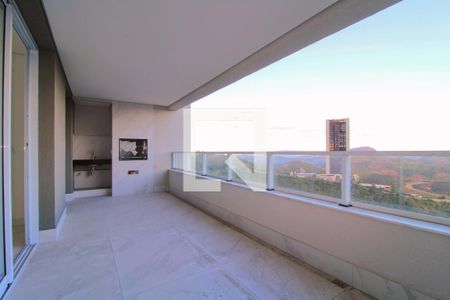 varanda  de apartamento à venda com 4 quartos, 141m² em Vila da Serra, Nova Lima