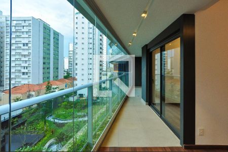 Varanda de apartamento à venda com 2 quartos, 99m² em Cerqueira César, São Paulo