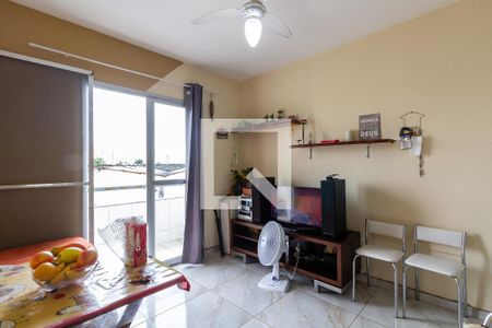 Sala de apartamento para alugar com 2 quartos, 50m² em Vila Antartica, Praia Grande