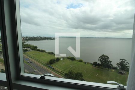 Vista da Sala de apartamento à venda com 1 quarto, 43m² em Cristal, Porto Alegre