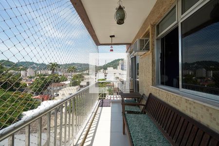 Sala Varanda de apartamento à venda com 2 quartos, 79m² em Rio Comprido, Rio de Janeiro