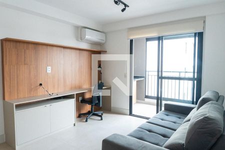 Sala/Cozinha de apartamento para alugar com 1 quarto, 38m² em Mirandópolis, São Paulo