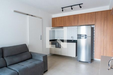 Sala/Cozinha de apartamento para alugar com 1 quarto, 38m² em Mirandópolis, São Paulo