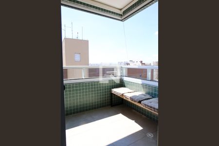 Varanda da Sala de apartamento à venda com 1 quarto, 50m² em Campestre, Santo André