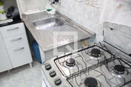 Cozinha de kitnet/studio para alugar com 1 quarto, 29m² em Aviação, Praia Grande