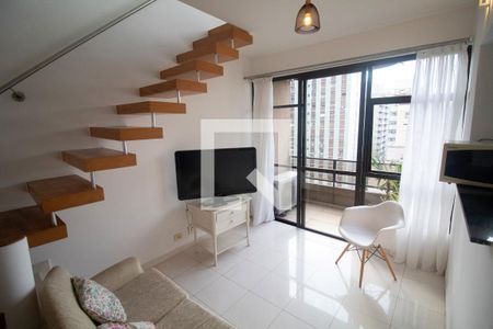 Sala de apartamento para alugar com 1 quarto, 88m² em Cerqueira César, São Paulo