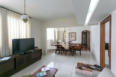 Sala de apartamento à venda com 4 quartos, 135m² em Lourdes, Belo Horizonte