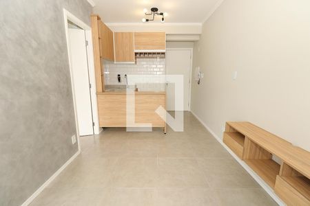 Sala e Cozinha Americana de kitnet/studio para alugar com 1 quarto, 34m² em Pinheiros, São Paulo