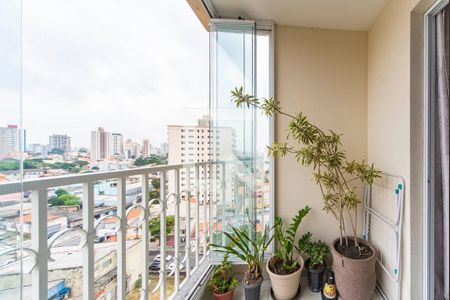 Varanda da Sala de apartamento à venda com 3 quartos, 73m² em Vila Helena, Santo André