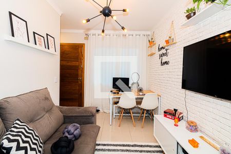 Sala e Cozinha de apartamento à venda com 1 quarto, 32m² em Vila Nivi, São Paulo