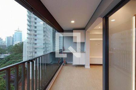 Varanda da Sala de apartamento para alugar com 1 quarto, 39m² em Paraíso, São Paulo