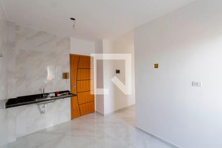 Sala e Cozinha Integrada  de apartamento para alugar com 2 quartos, 41m² em Jardim Popular, São Paulo