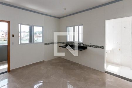 Sala e cozinha de apartamento à venda com 2 quartos, 50m² em Vila Santa Virginia, São Paulo